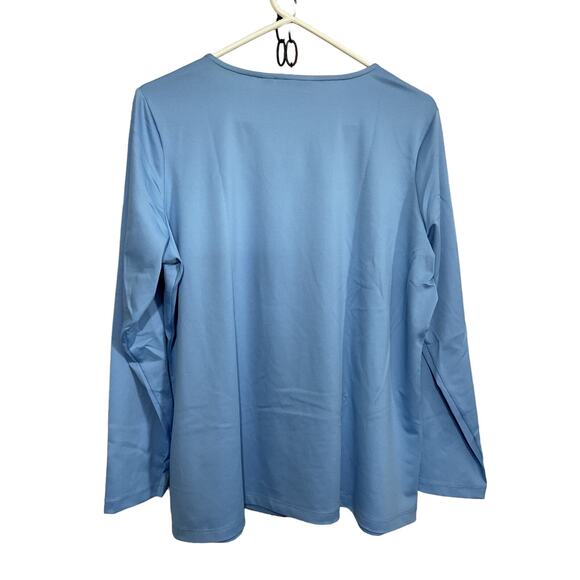 NEW Susan Graver Top Size Large Blue - Picture 4 of 9